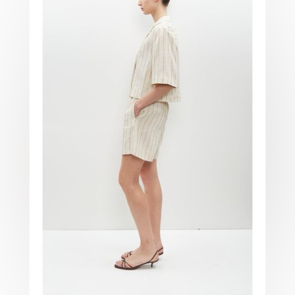 Loulou Studio Cropped Shirt Sz L Women’s - Picture 2 of 6